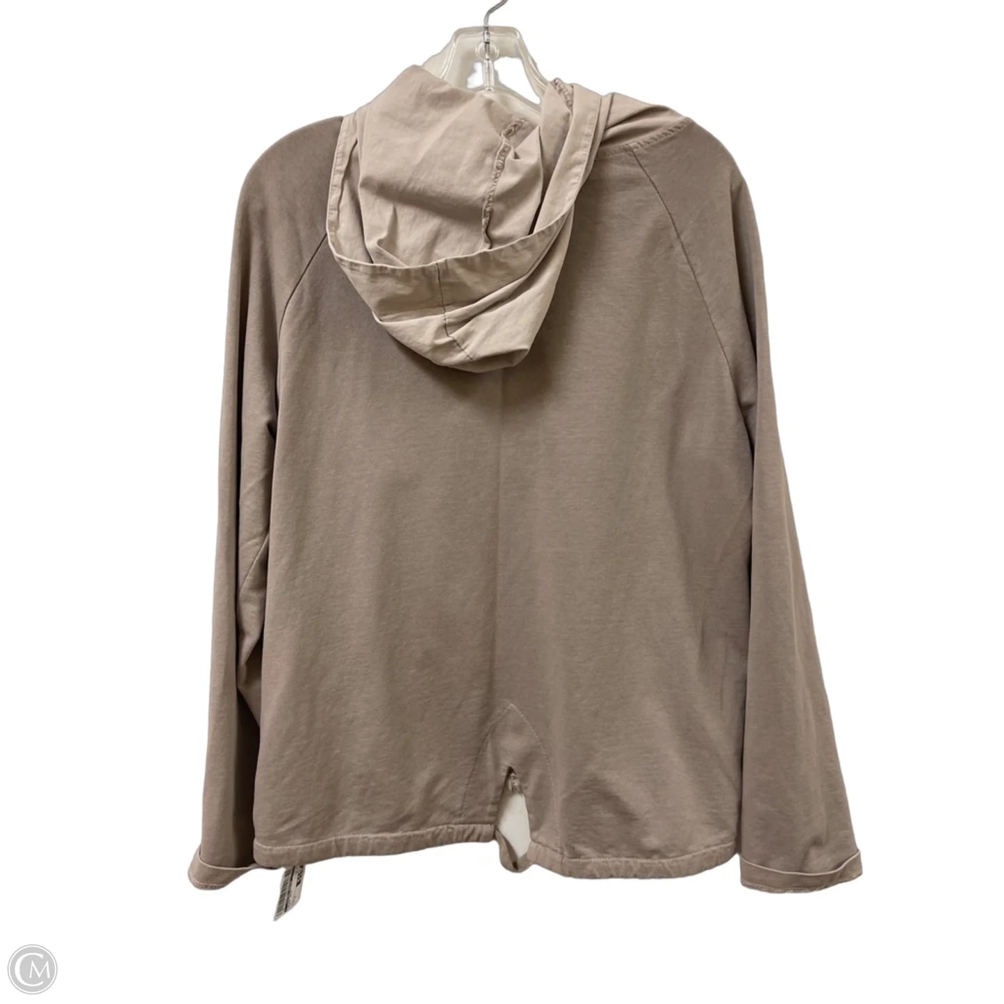Jacket Moto By Clothes Mentor In Tan, Size: M