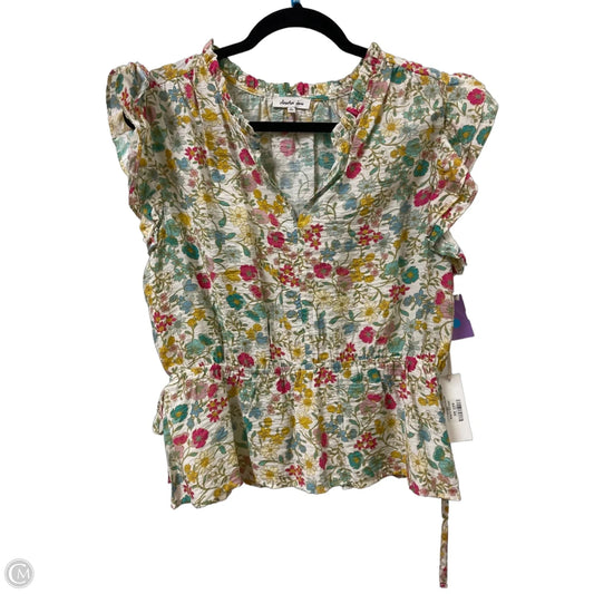 Top Short Sleeve By Another Love In Floral Print, Size: L