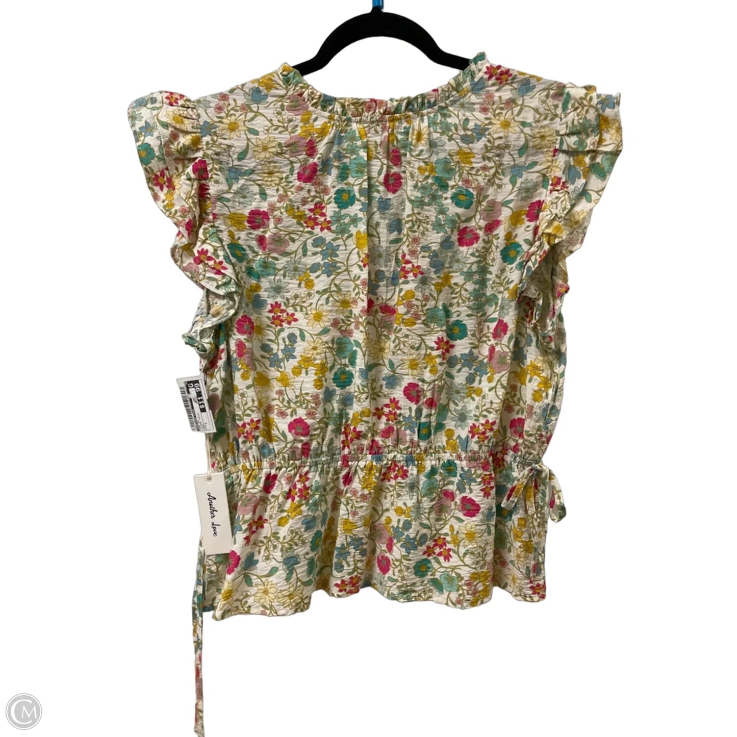 Top Short Sleeve By Another Love In Floral Print, Size: L