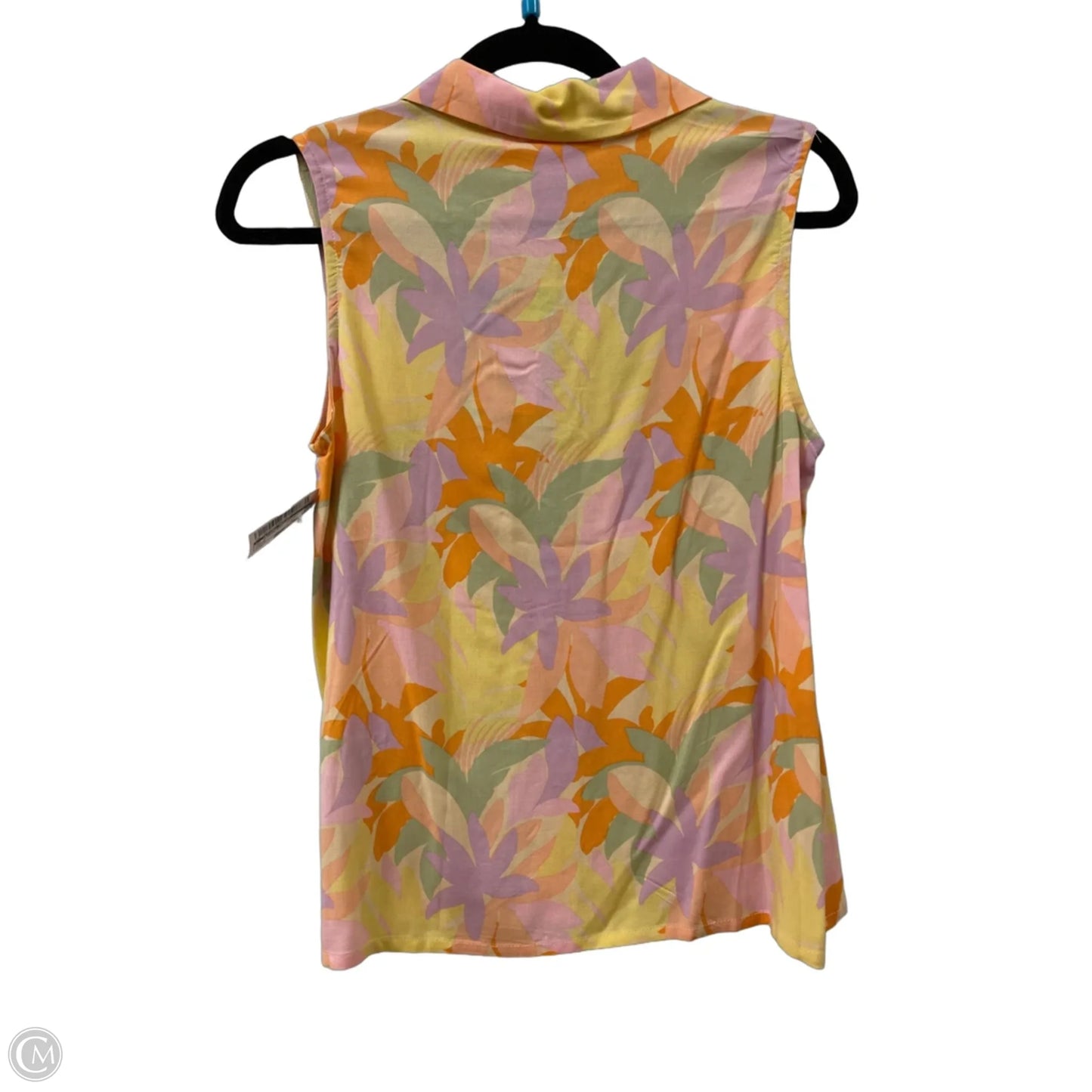 Top Sleeveless By Clothes Mentor In Orange, Size: M