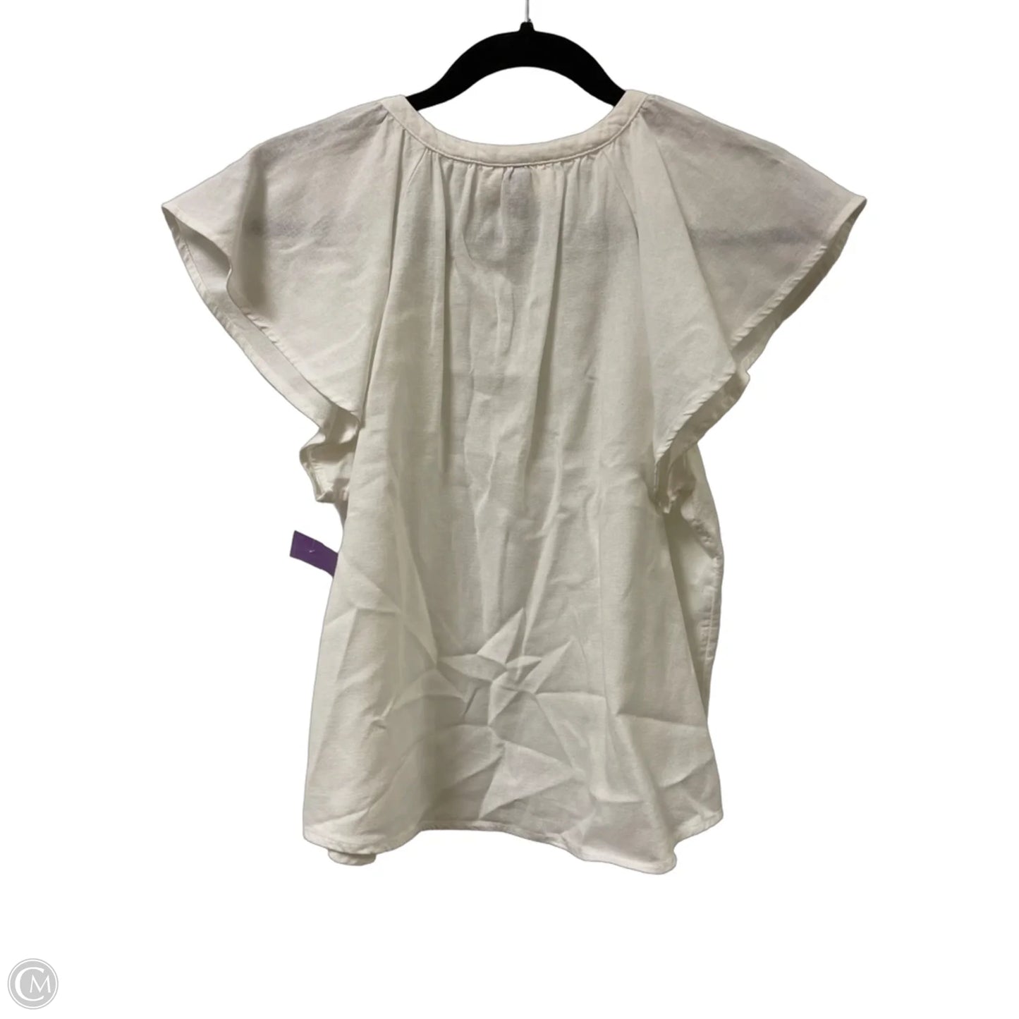 Top Short Sleeve By Universal Thread In White, Size: S