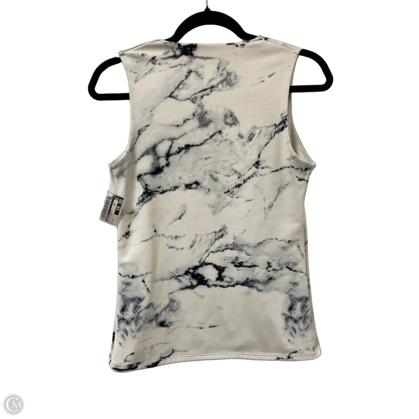 Top Sleeveless By Express In Black & White, Size: M