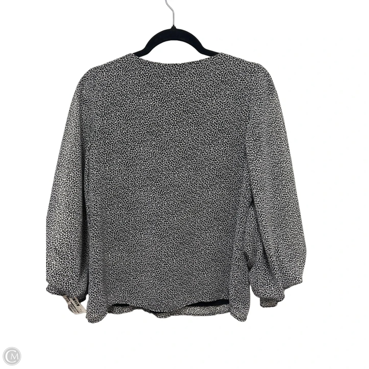 Top Long Sleeve By 1.state In Black & White, Size: Xs