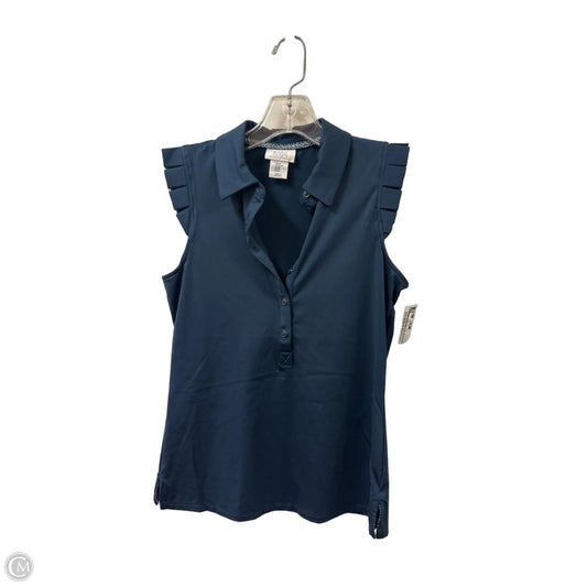 Athletic Top Short Sleeve By Sigrid Olsen In Nautical Print, Size: Xs