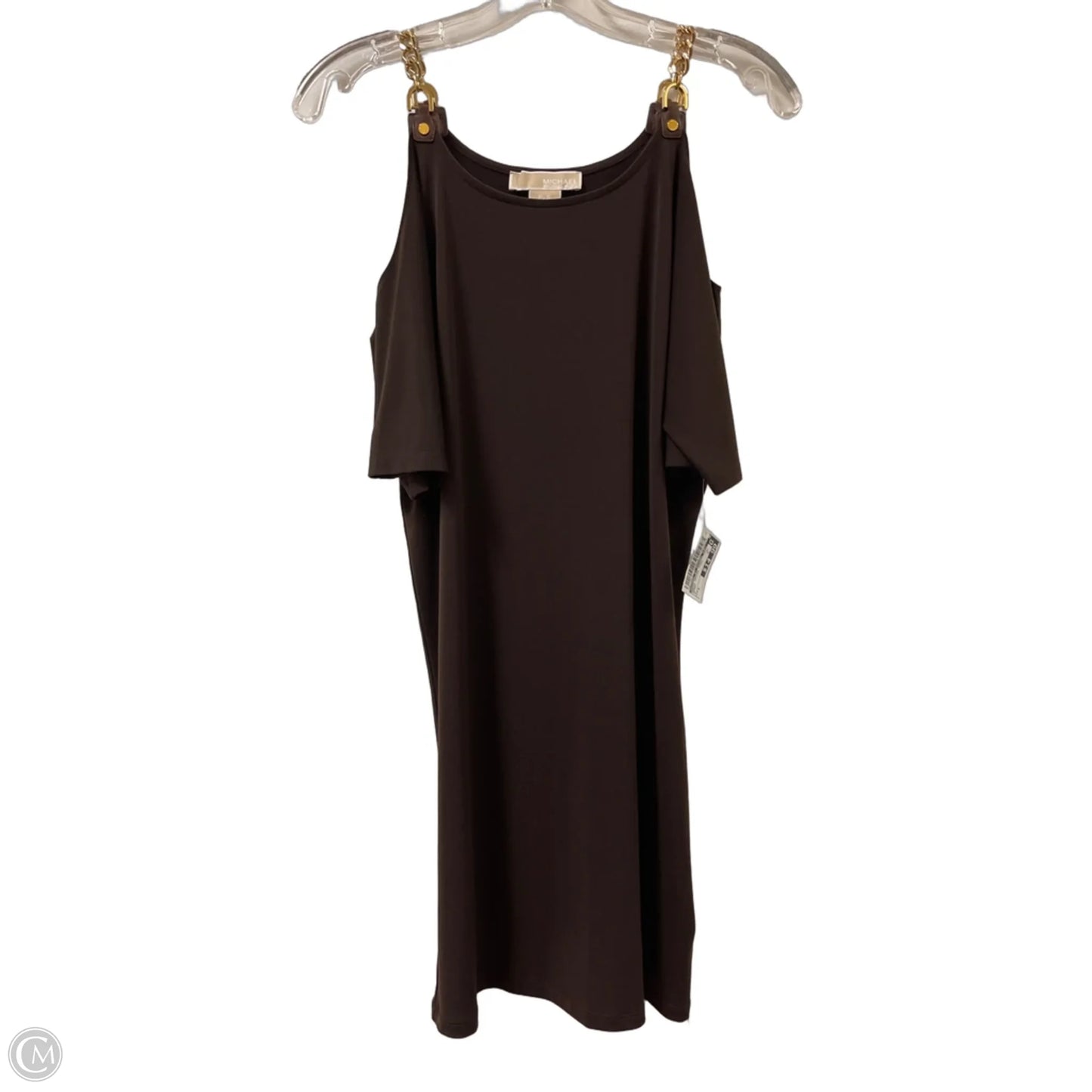 Dress Casual Midi By Michael By Michael Kors In Brown, Size: S