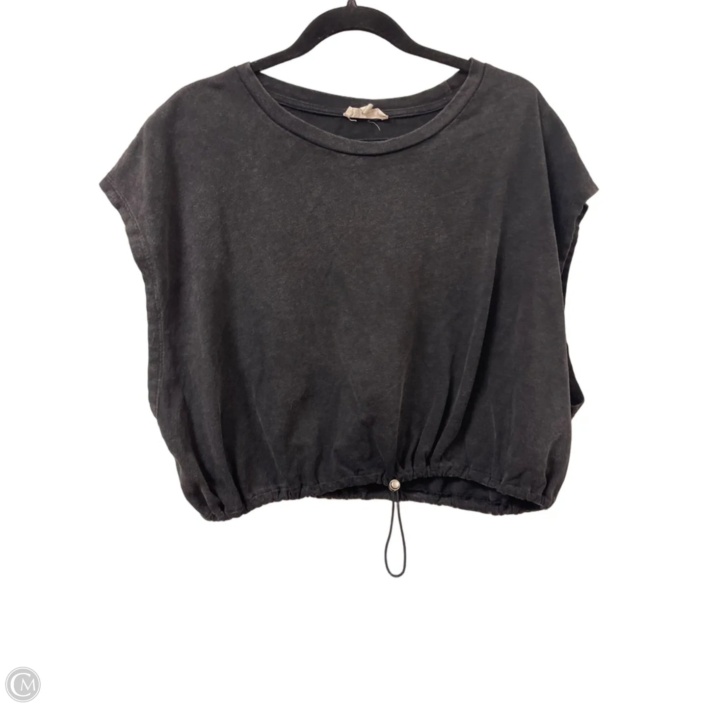 Top Short Sleeve By Ee Some In Black, Size: L