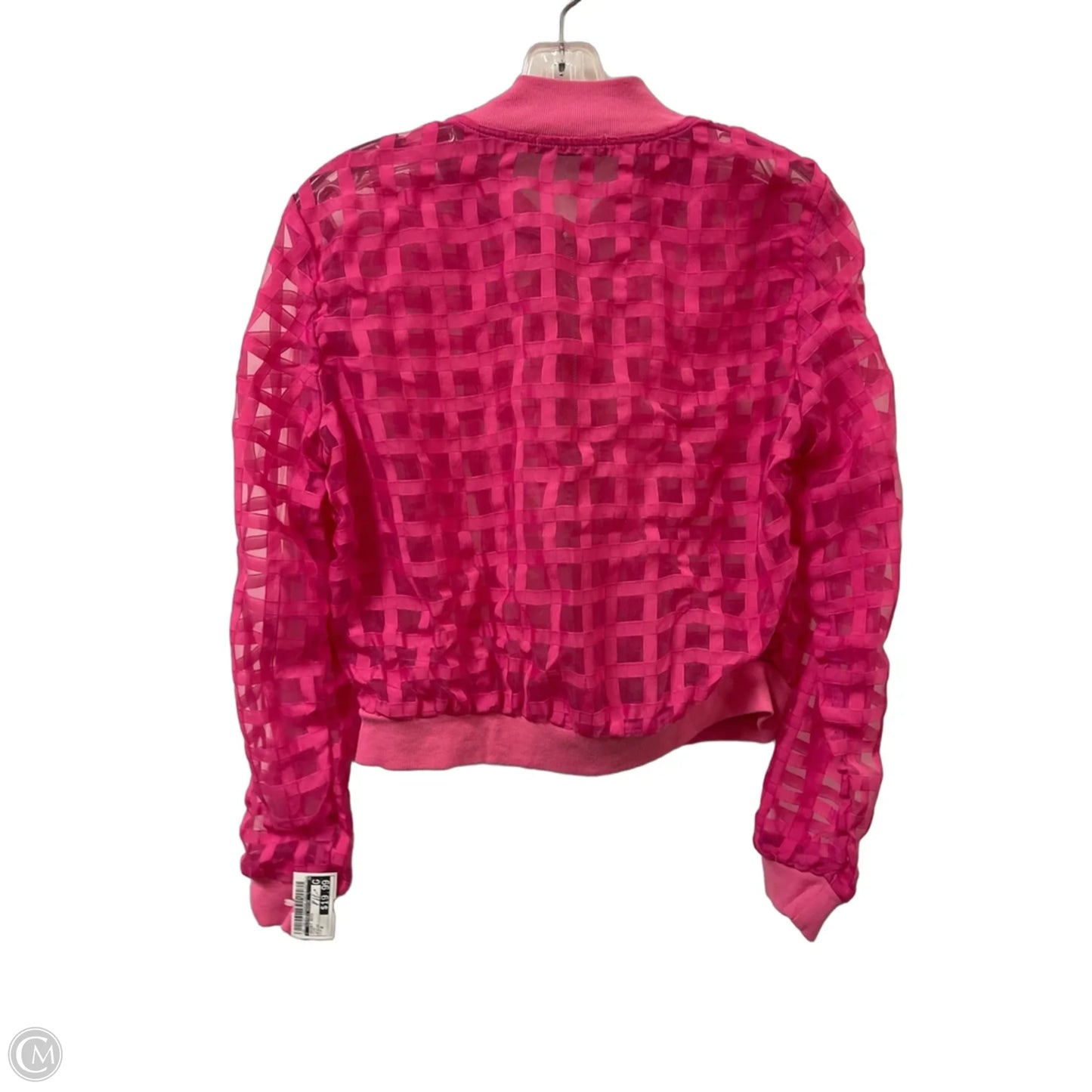 Jacket Moto By Clothes Mentor In Pink, Size: M