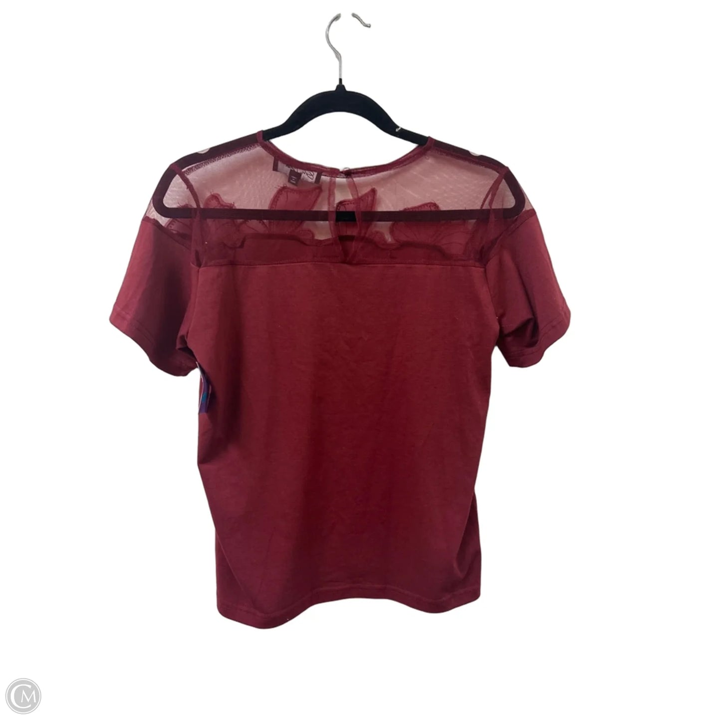 Top Short Sleeve By Clothes Mentor In Maroon, Size: S