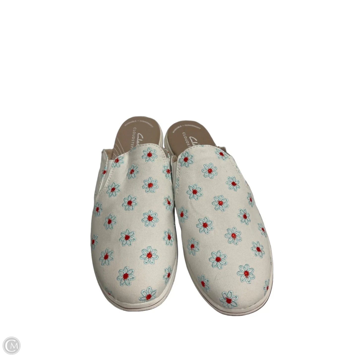 Shoes Flats By Clarks In Floral Print, Size: 8