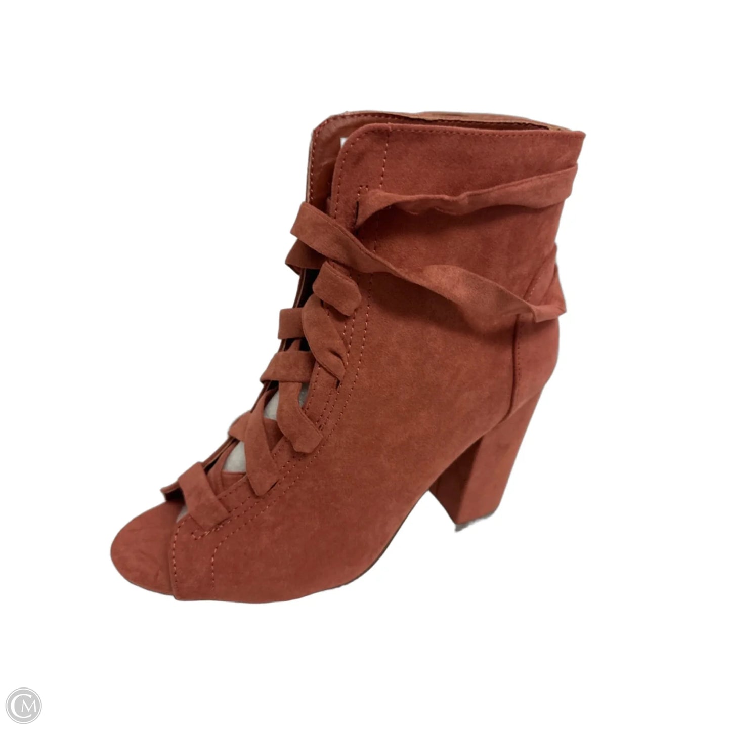 Shoes Heels Block By Just Fab In Pink, Size: 7