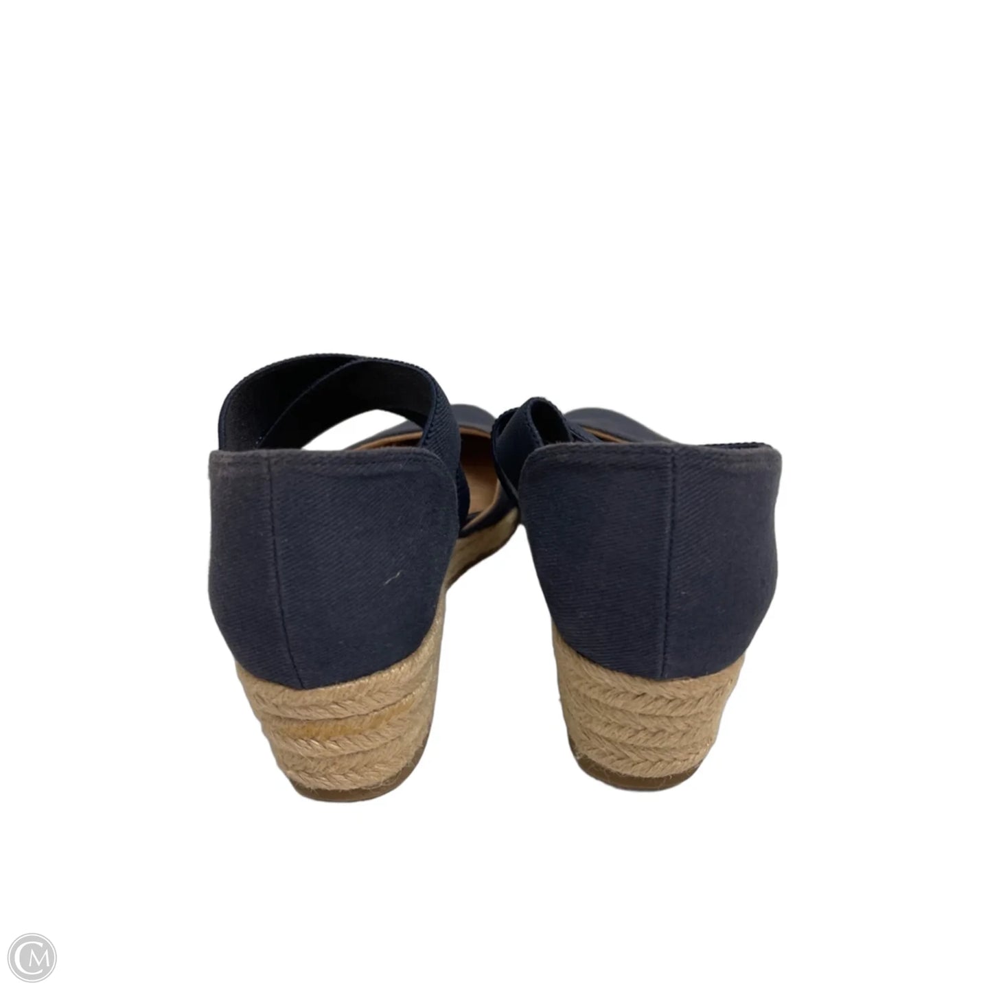 Sandals Heels Wedge By Life Stride In Navy, Size: 7.5