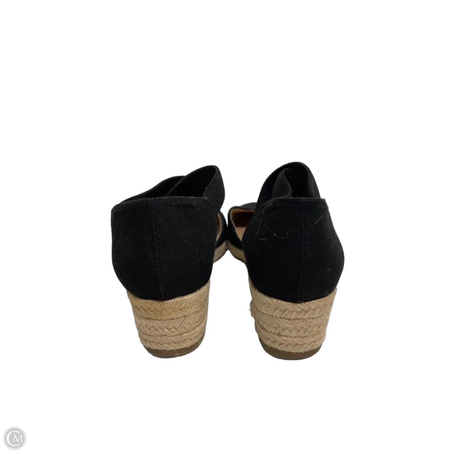 Sandals Heels Wedge By Life Stride In Black, Size: 7.5