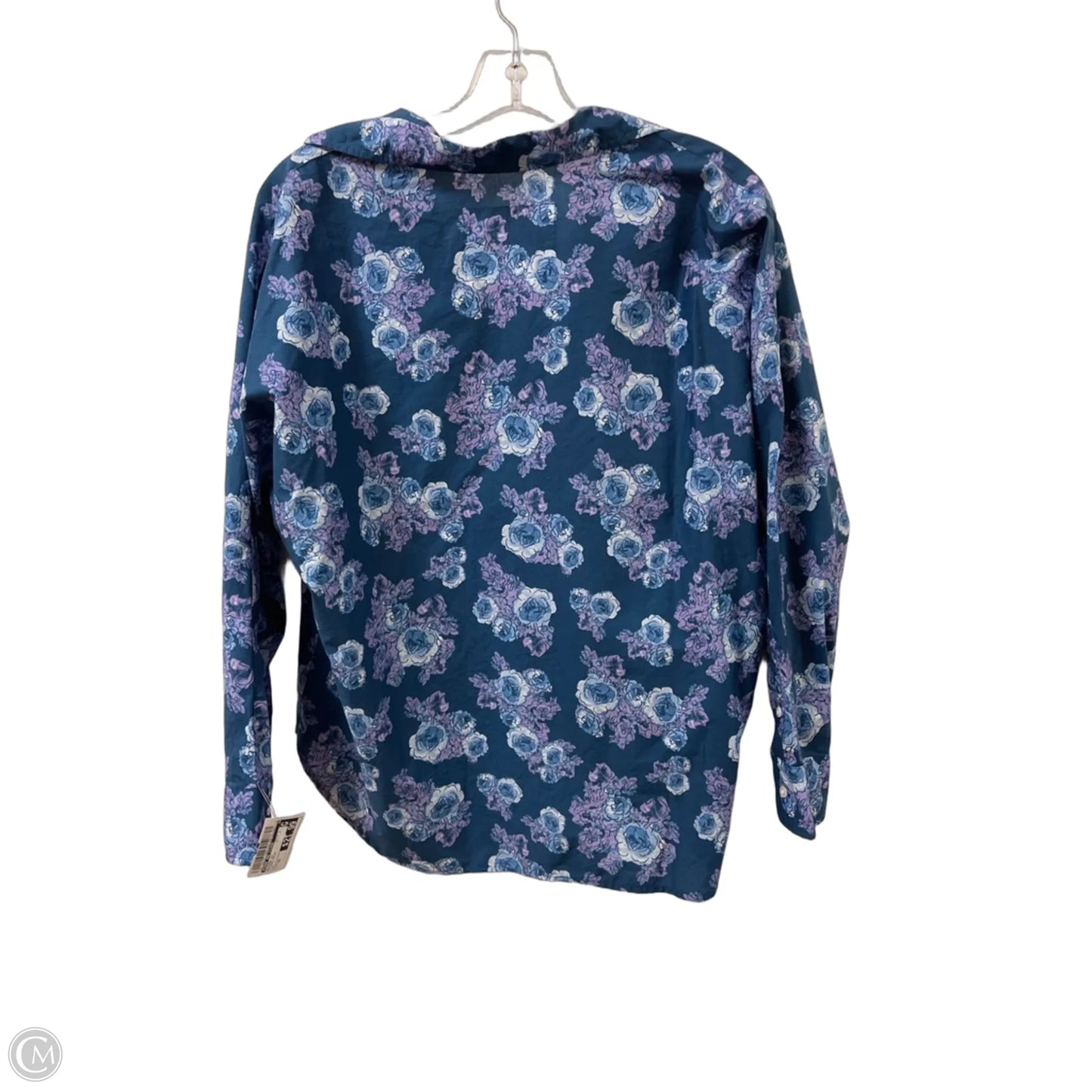 Blouse Long Sleeve By Frank And Eileen In Floral Print, Size: Xs