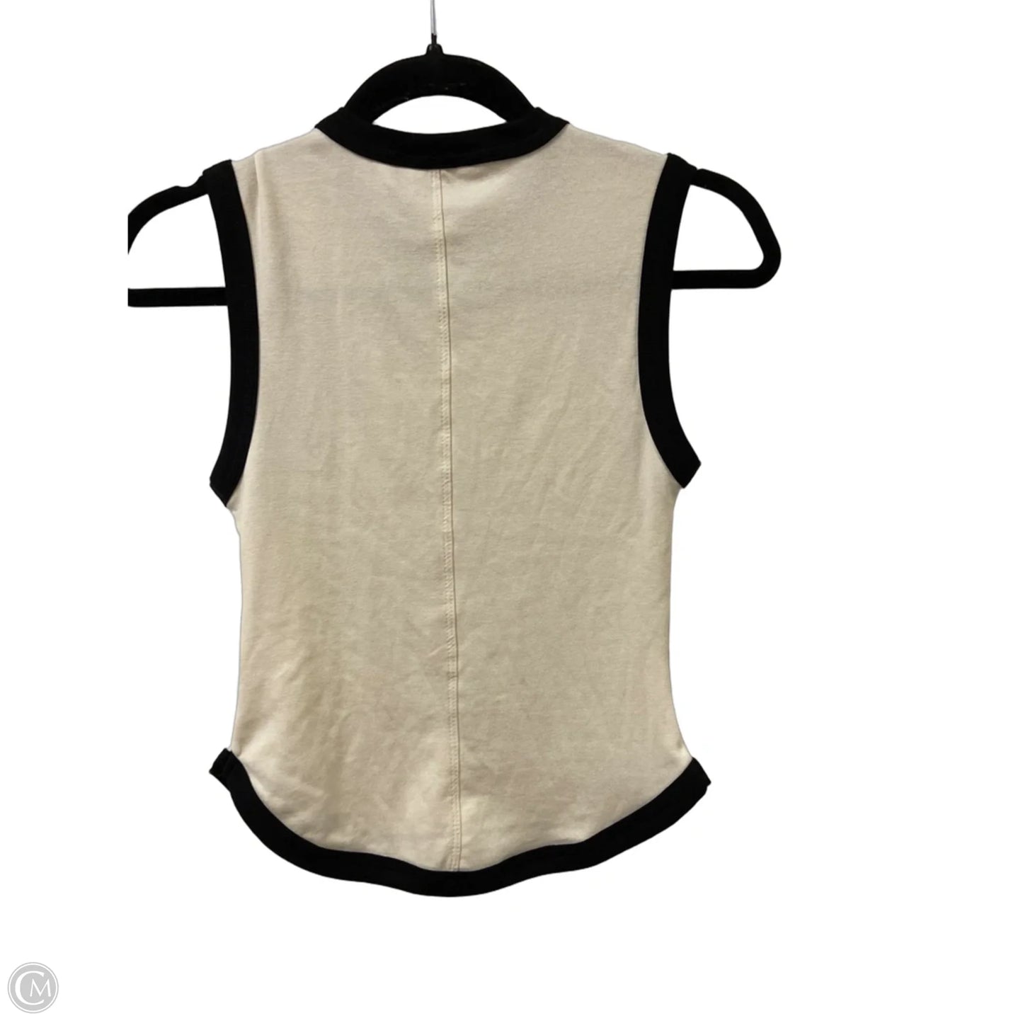 Top Sleeveless By Zara In Cream, Size: S