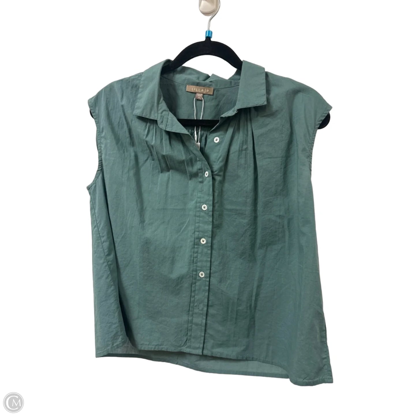 Top Sleeveless By Lilla P In Green, Size: Xs