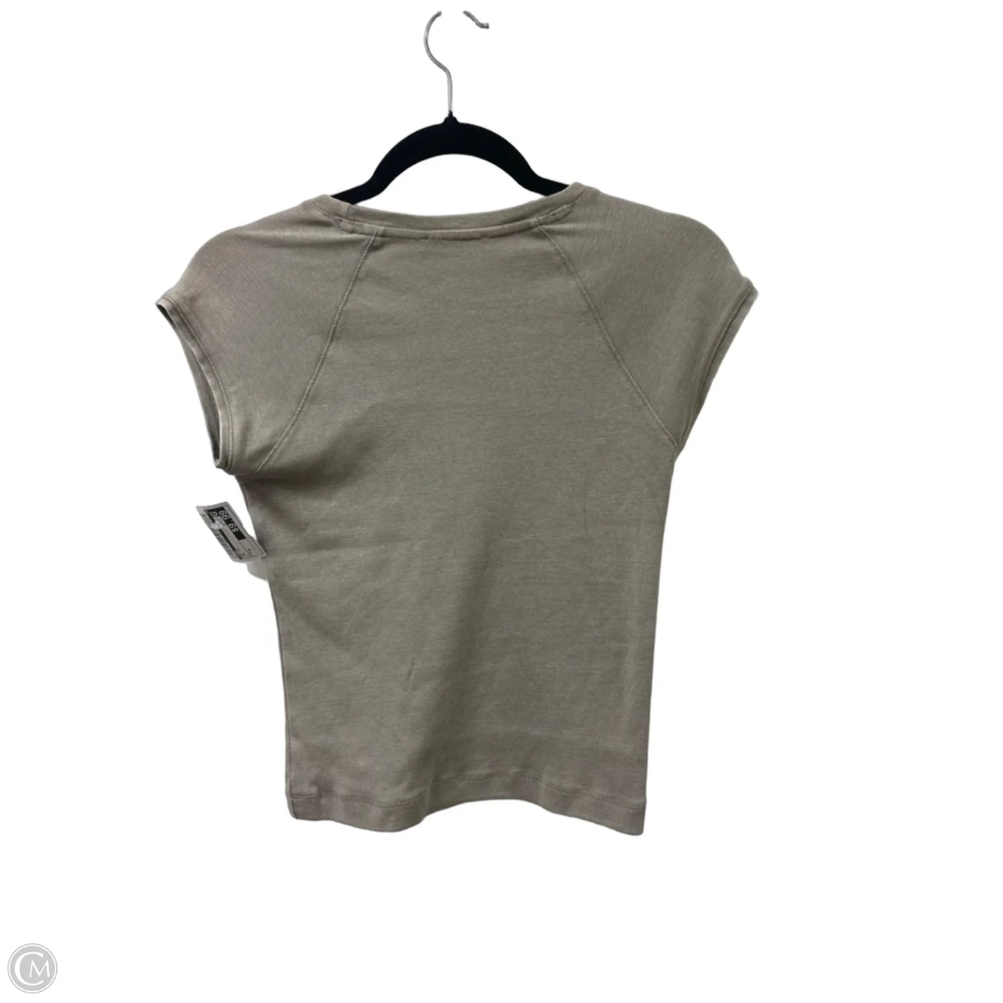 Top Short Sleeve By Zara In Tan, Size: S