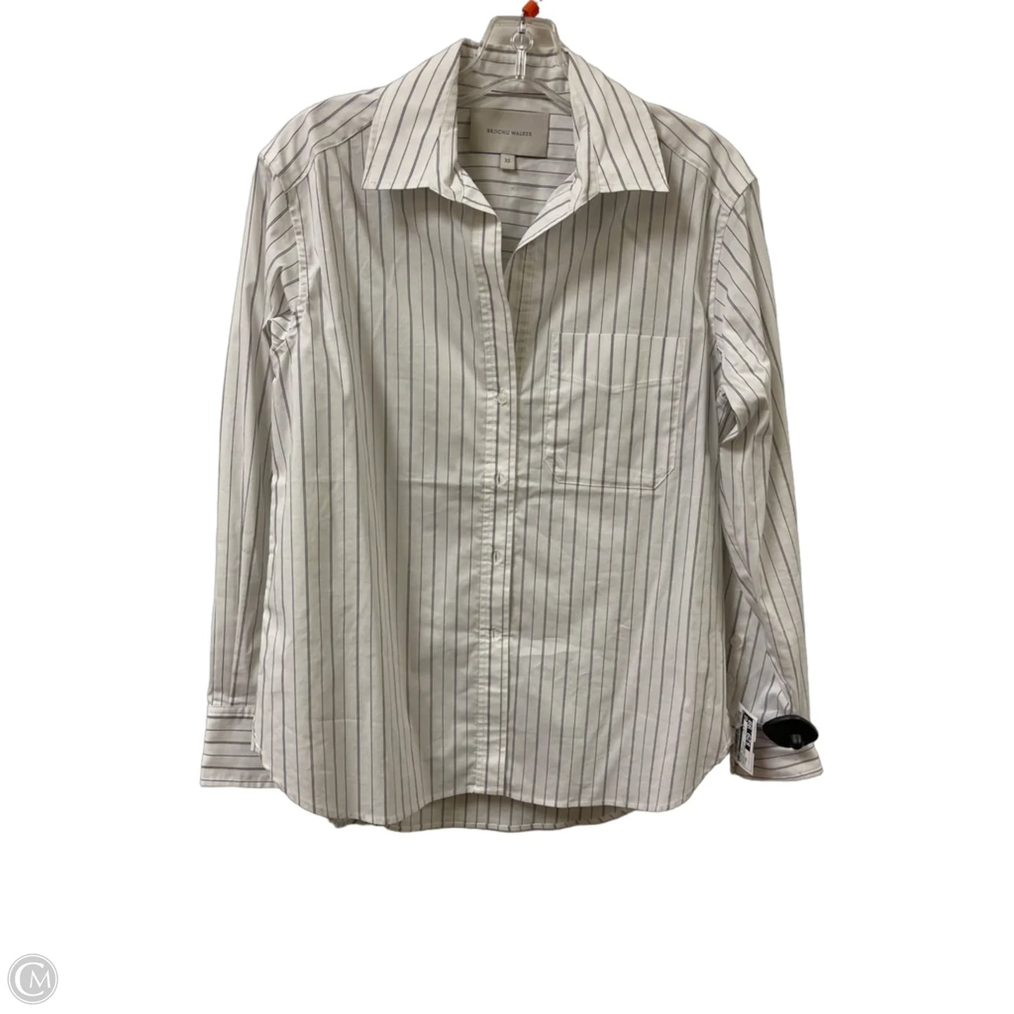 Blouse Long Sleeve By Cma In Striped Pattern, Size: Xs
