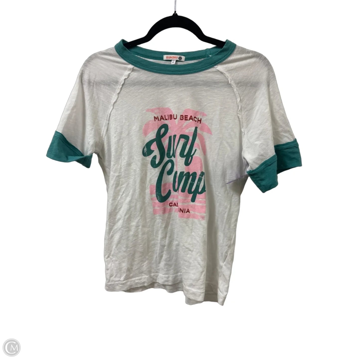 Top Short Sleeve By Sundry In White, Size: Xs