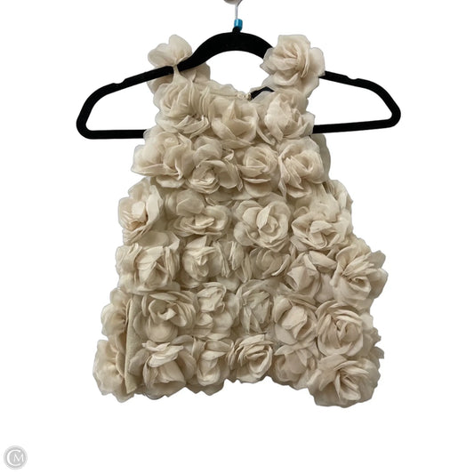Top Sleeveless By Zara In Cream, Size: S