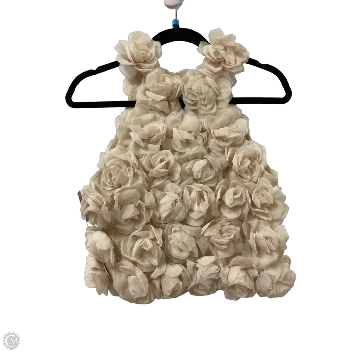 Top Sleeveless By Zara In Cream, Size: S