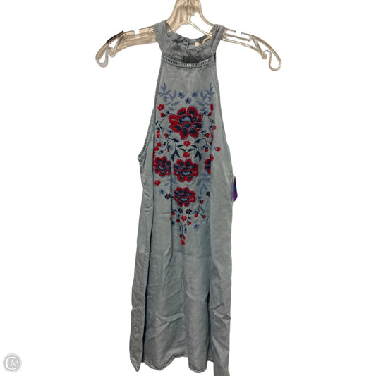 Dress Casual Short By Living Doll In Blue, Size: M