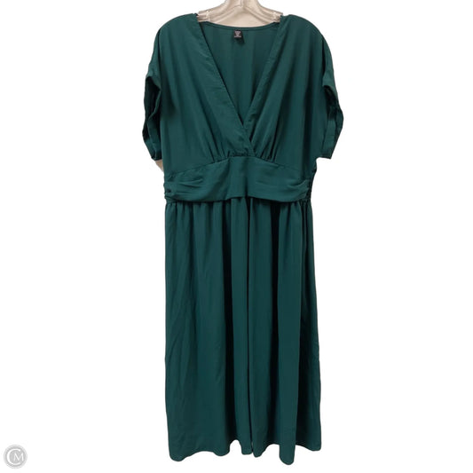 Dress Casual Maxi By Shein In Green, Size: 2x