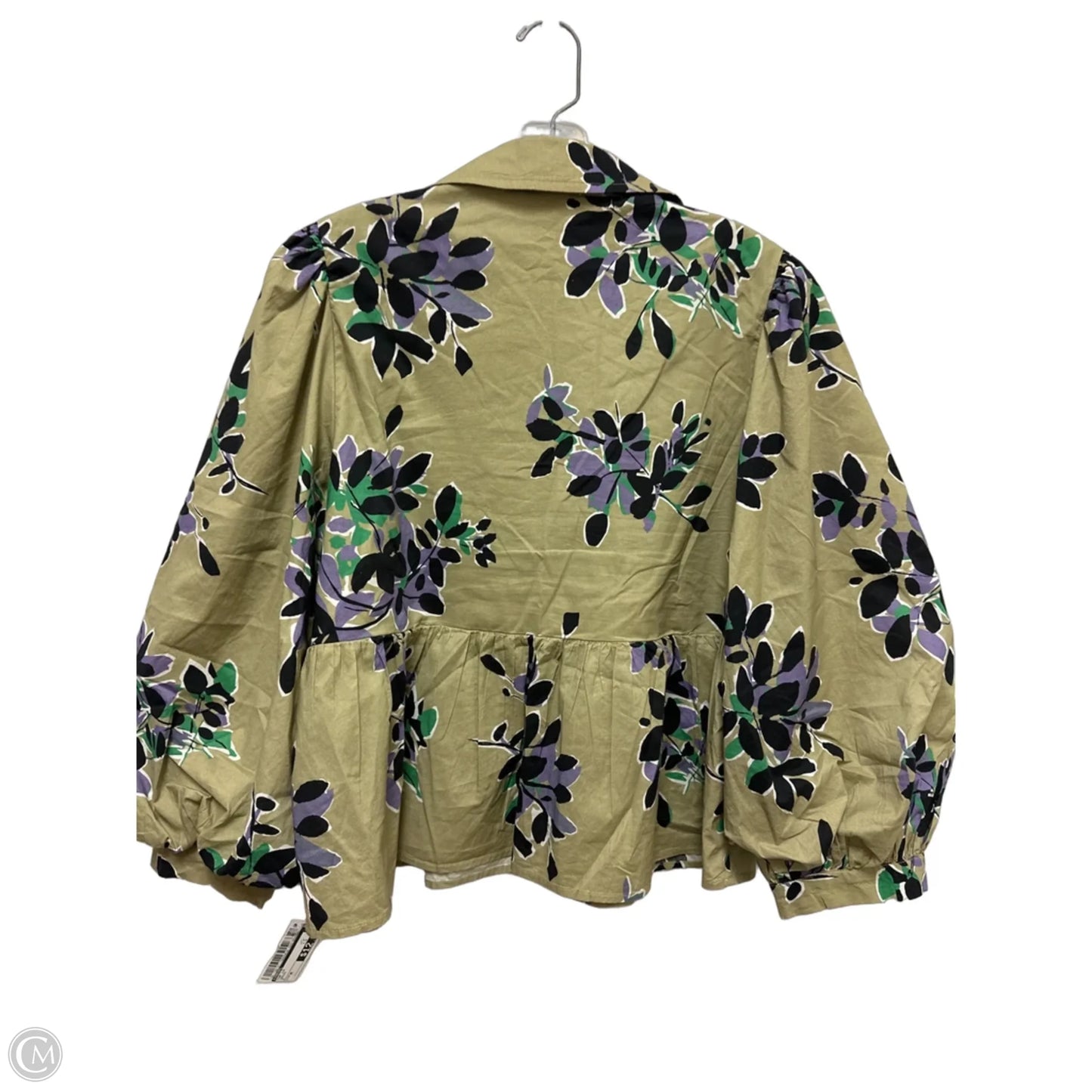 Top Long Sleeve By Jodifl In Green, Size: M