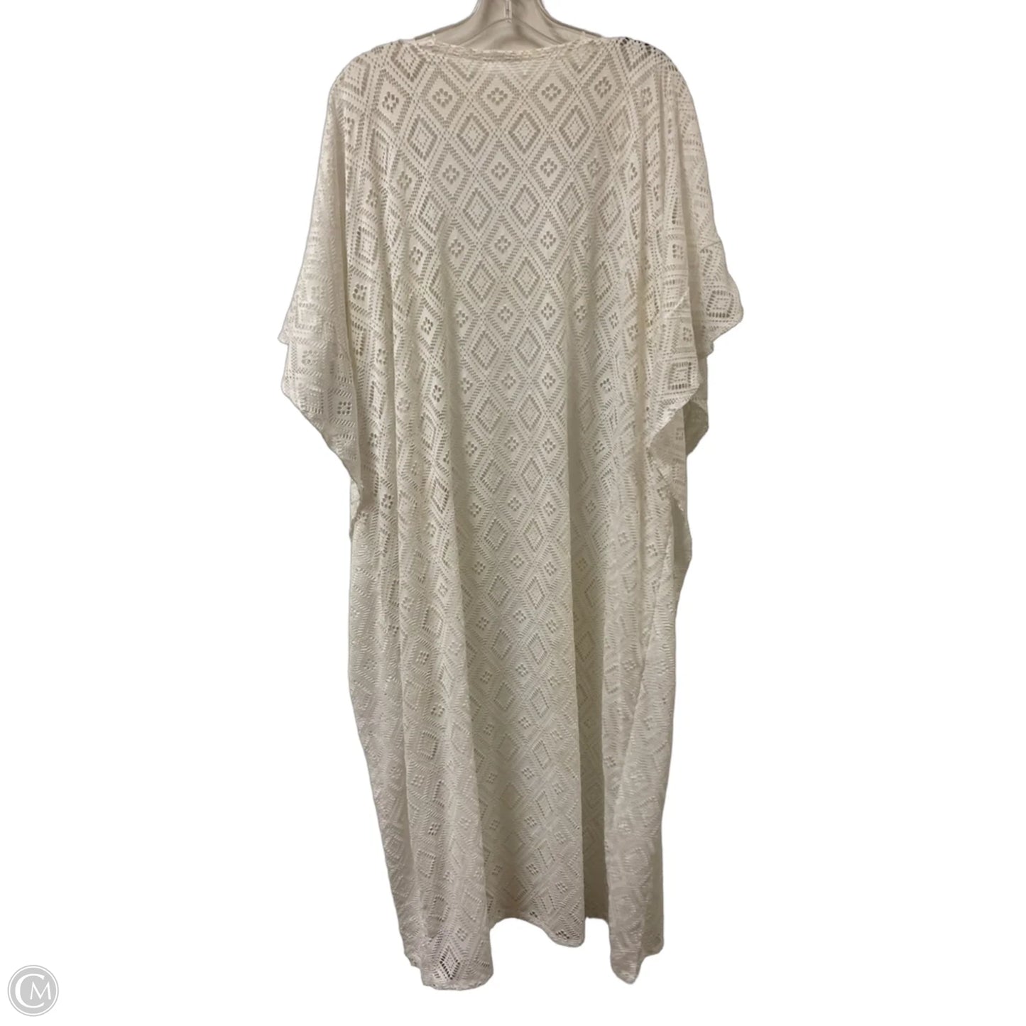 Kimono By Clothes Mentor In White, Size: Osfm
