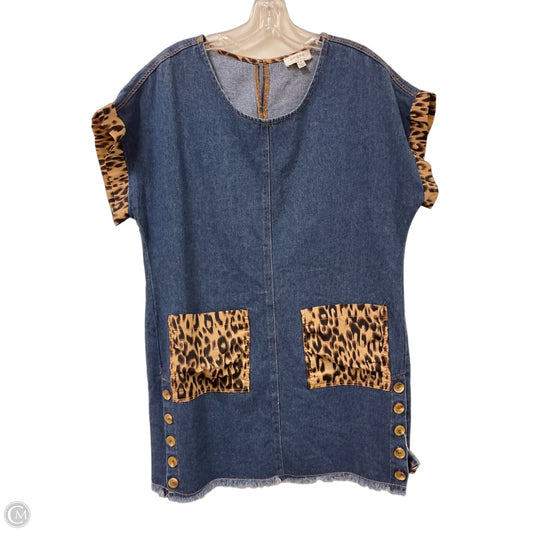 Dress Casual Midi By Umgee In Blue Denim, Size: M