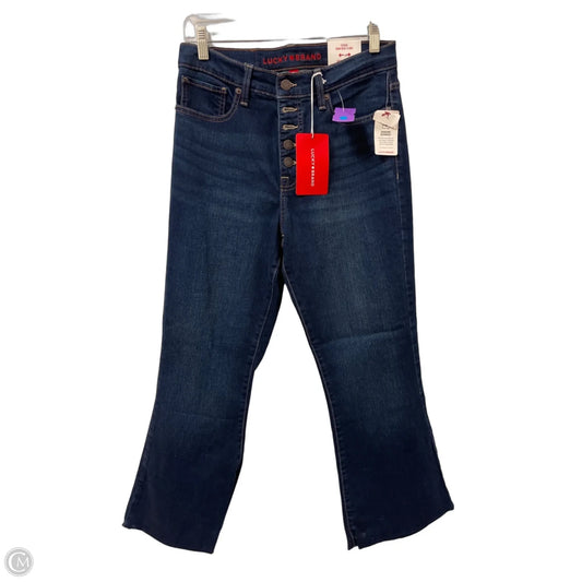 Jeans Flared By Lucky Brand In Blue Denim, Size: 8