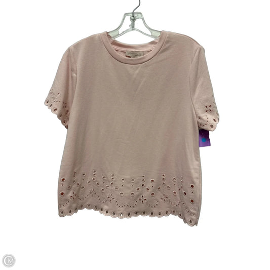 Top Short Sleeve By Philosophy In Pink, Size: M
