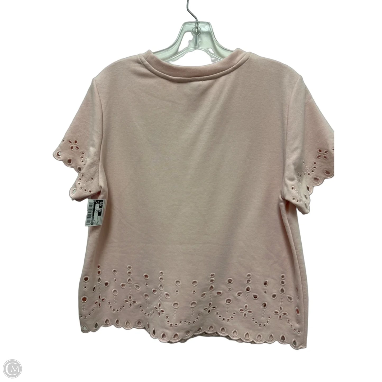 Top Short Sleeve By Philosophy In Pink, Size: M