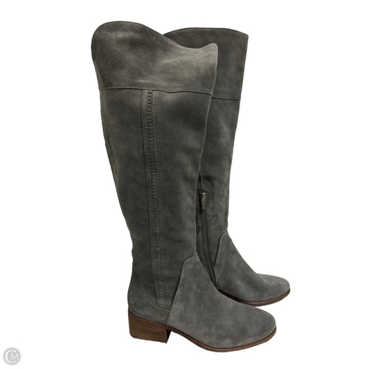 Boots Knee Heels By Vince Camuto In Grey, Size: 10