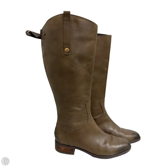 Boots Knee Heels By Sam Edelman In Green, Size: 10