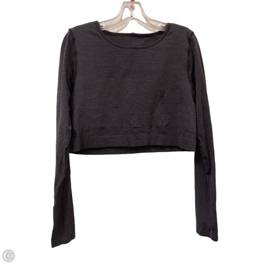 Athletic Top Long Sleeve Crewneck By Lululemon In Black, Size: Xl
