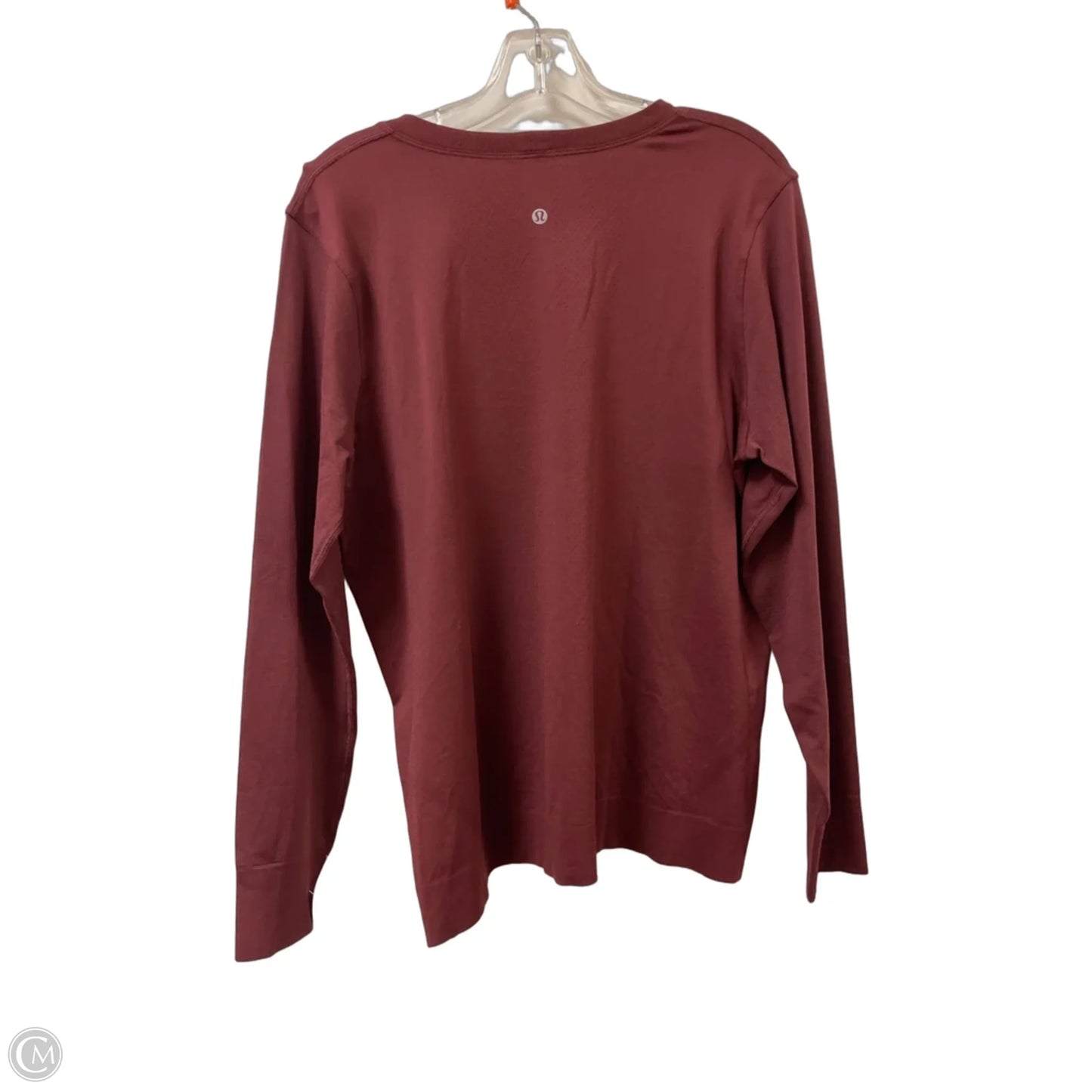 Athletic Top Long Sleeve Crewneck By Lululemon In Red, Size: Xl