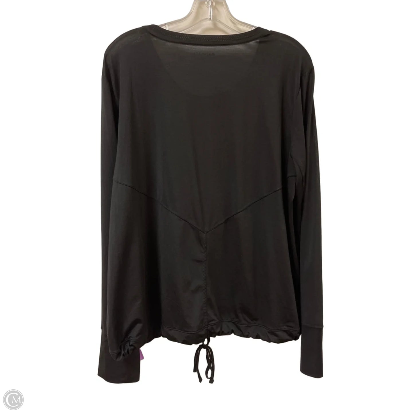 Athletic Top Long Sleeve Crewneck By Athleta In Black, Size: Xl
