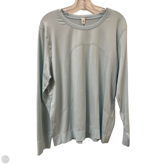Athletic Top Long Sleeve Crewneck By Lululemon In Blue, Size: Xl