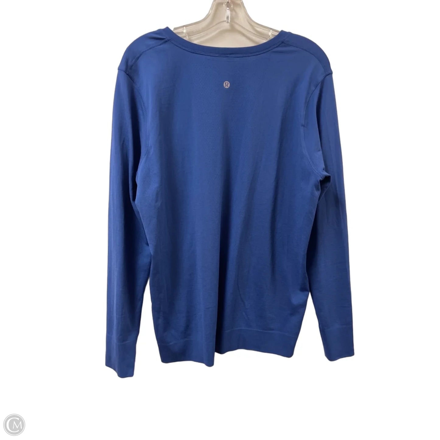 Athletic Top Long Sleeve Crewneck By Lululemon In Blue, Size: Xl