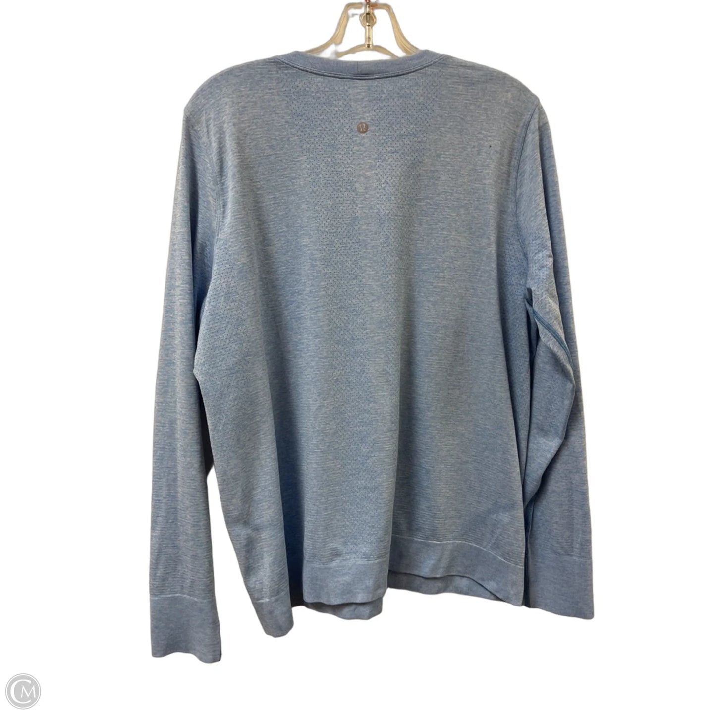Athletic Top Long Sleeve Crewneck By Lululemon In Blue, Size: Xl