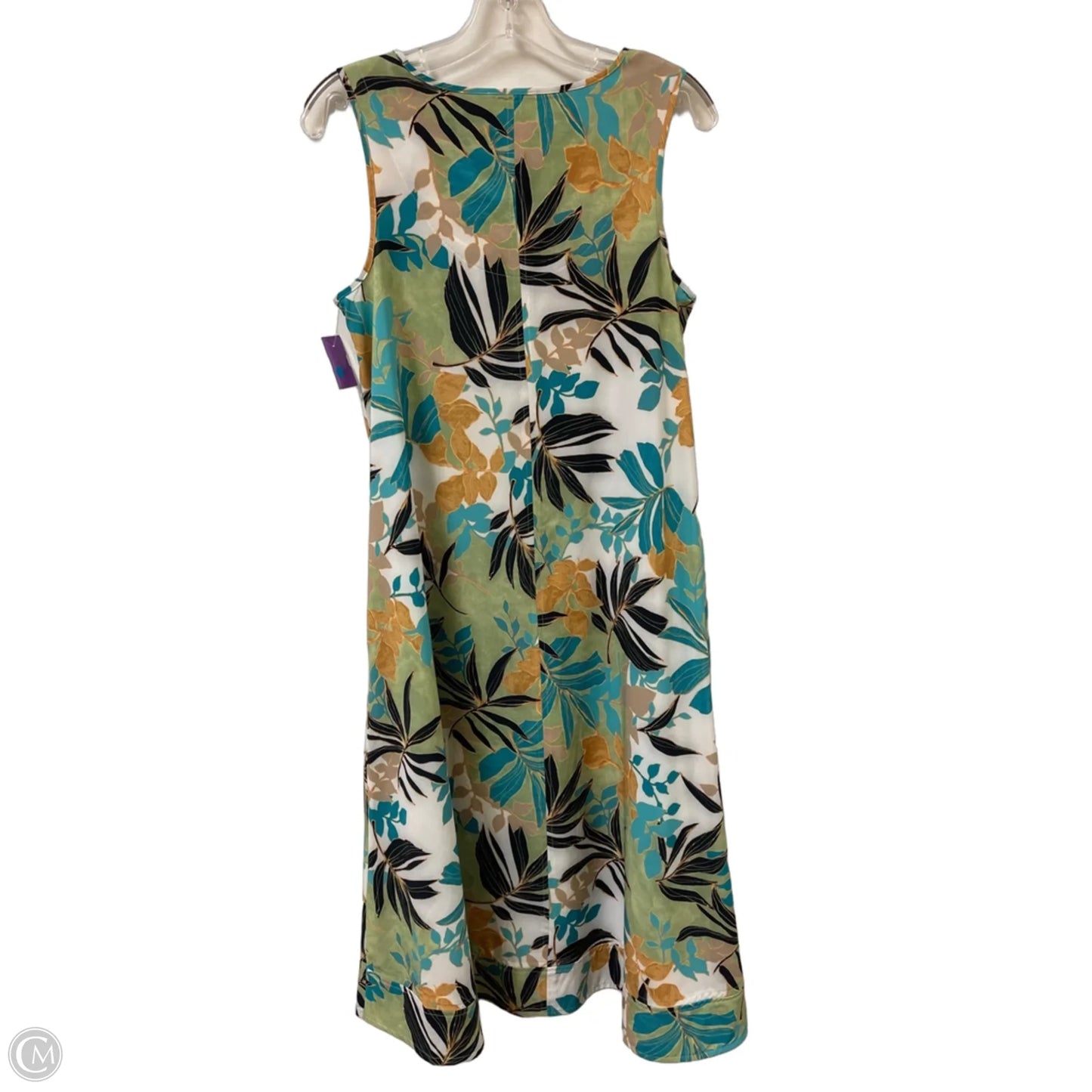 Dress Casual Midi By Chicos In Green, Size: S
