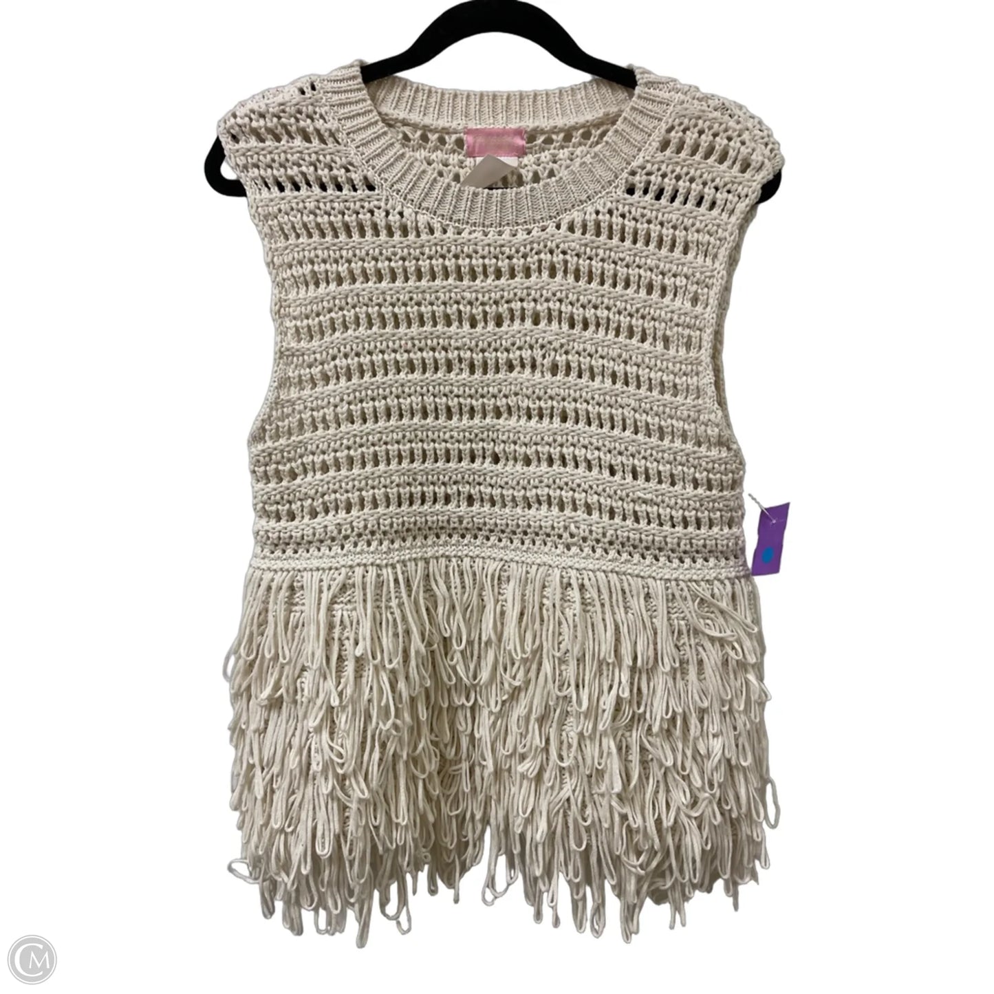 Vest Other By Sincerely Jules In Cream, Size: L