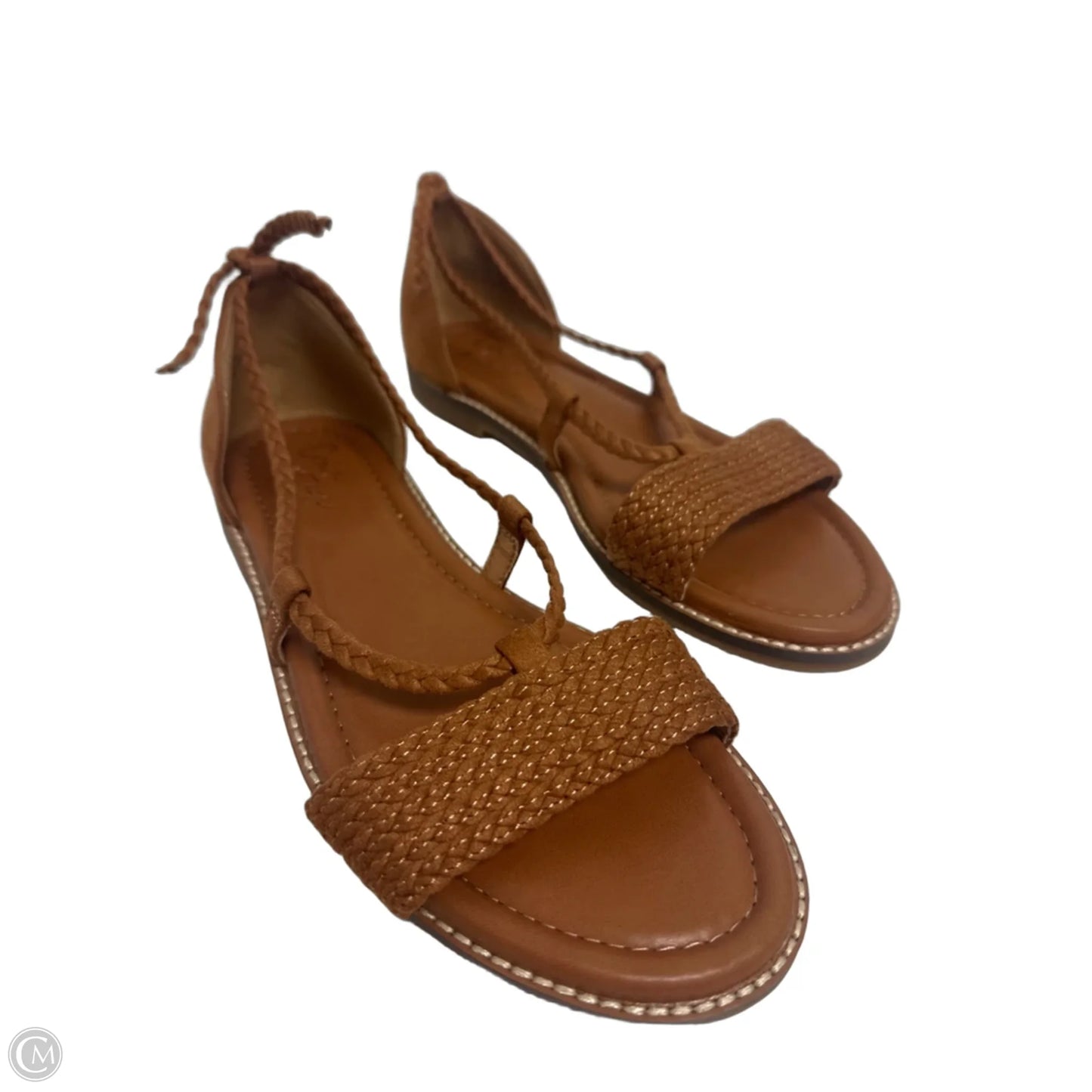 Sandals Flats By Crown Vintage In Brown, Size: 7