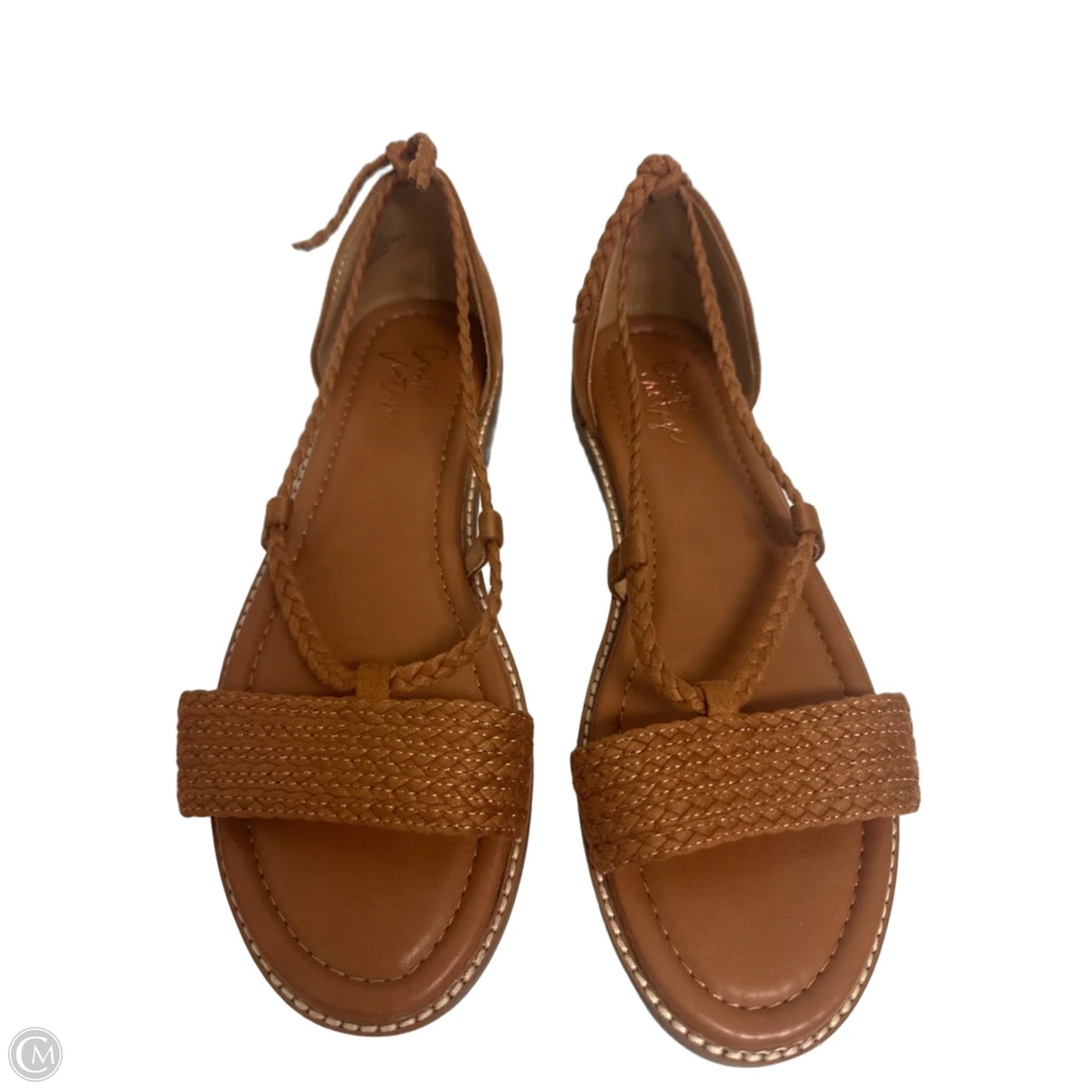 Sandals Flats By Crown Vintage In Brown, Size: 7