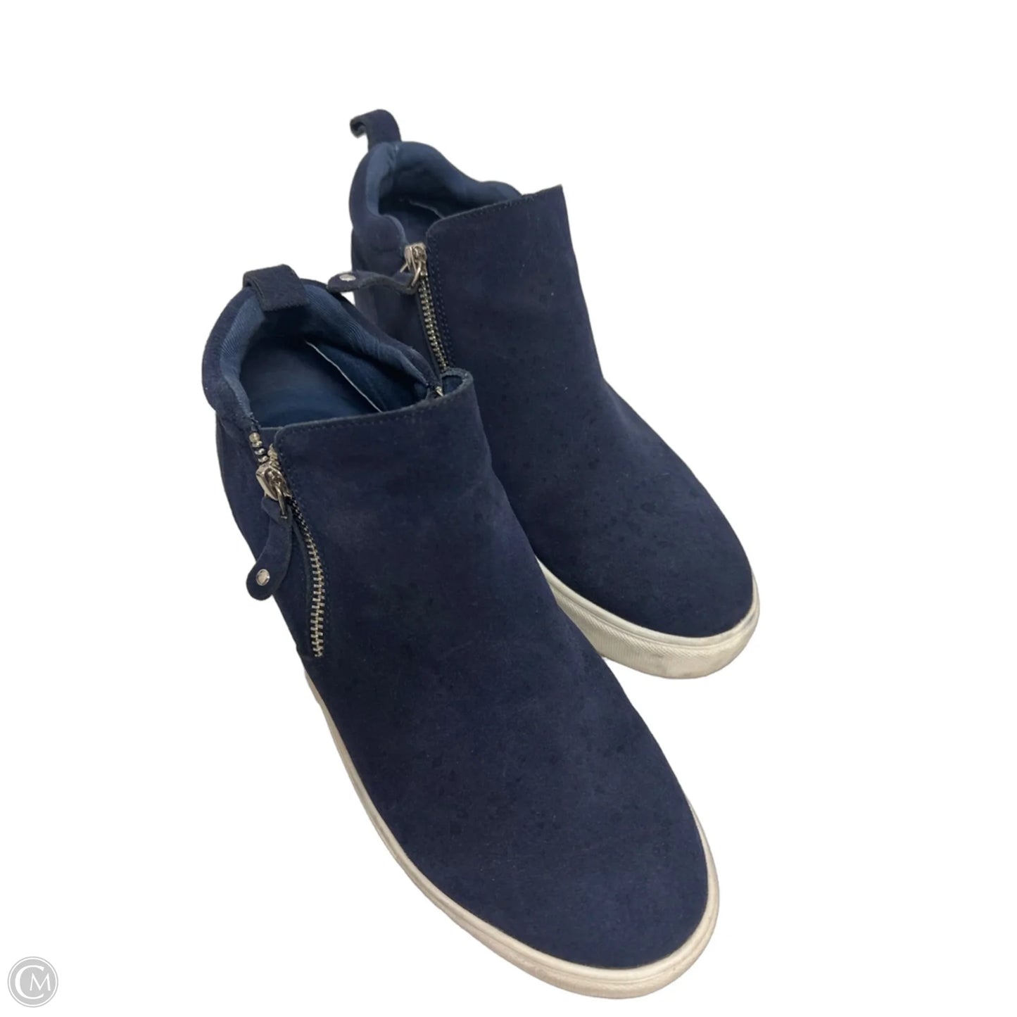 Boots Ankle Flats By Steve Madden In Navy, Size: 9