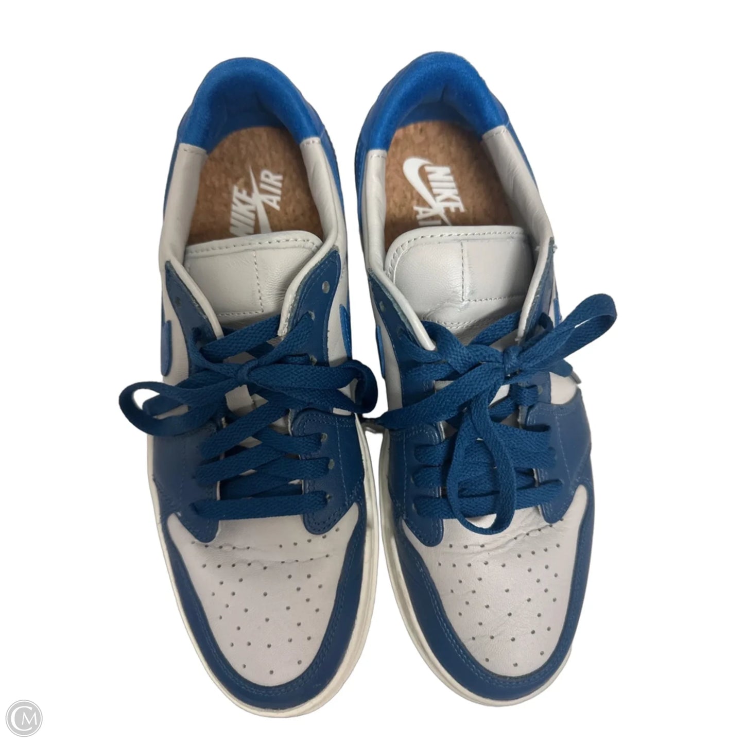 Shoes Sneakers By Nike In Blue & White, Size: 9.5