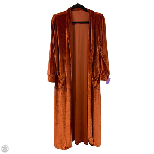 Sweater Cardigan By Clothes Mentor In Orange, Size: L
