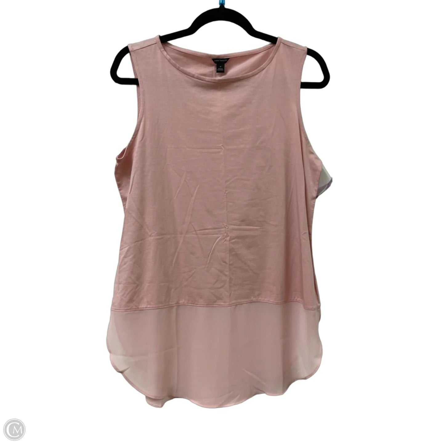 Top Sleeveless By Ann Taylor In Pink, Size: M
