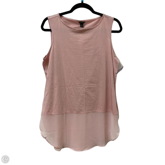 Top Sleeveless By Ann Taylor In Pink, Size: M