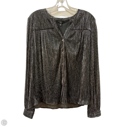 Blouse Long Sleeve By Current Air In Black, Size: L